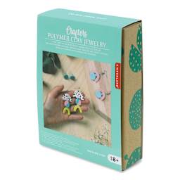 Kikkerland Crafters Polymer Clay Jewelry Kit (Front and side of package)