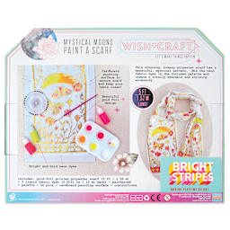 WishCraft Mystical Moons Paint a Scarf Kit (back of packaging)