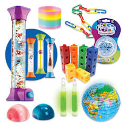 Hand2Mind Sensory Fidget Toy Kit (contents close-up)