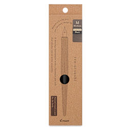 Pilot Iro-Utsushi Dip Pen - Black, Medium Nib, Wooden Barrel, front of packaging