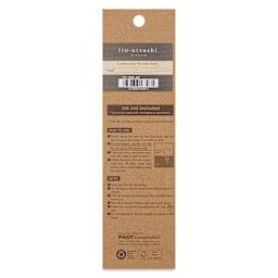 Pilot Iro-Utsushi Dip Pen - Brown, Fine Nib, Wooden Barrel, back of packaging