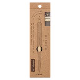 Pilot Iro-Utsushi Dip Pen - Brown, Medium Nib, Wooden Barrel, front of packaging