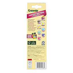 Crayola Colored Pencils - Limited Edition, Set of 8, Retired Colors, back of packaging