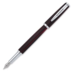 Tom Hessin Edinburgh Collection Fountain Pen - Forth Bridge Red, cap removed (image may show a different size nib)