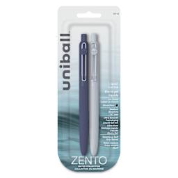 Uni-Ball Zento Gel Pens - Set of 2, Muted, 0.7 mm, front of packaging