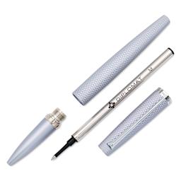 Diplomat Viper Rollerball Pen - Silver Guilloche, disassembled