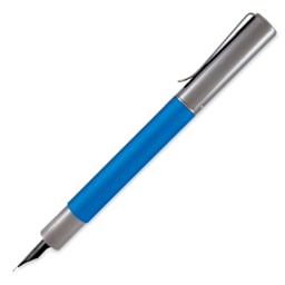 Monteverde Ritma Fountain Pen - Turquoise, Fine Nib, side view (image may show a different size nib)