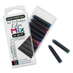 Monteverde Core Universal Ink Cartridge - Color Mix, Pkg of 12