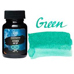 Private Reserve Infinity Ink - Green, 30 ml bottle and swatch