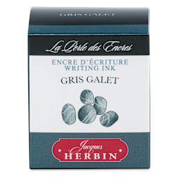Herbin La Perle des Encres The Jewel of Inks Fountain Pen Ink - Gris Galet (Pebble Grey), 30 ml, front of packaging