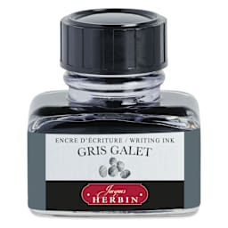 Herbin La Perle des Encres The Jewel of Inks Fountain Pen Ink - Gris Galet (Pebble Grey), 30 ml