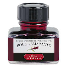 Herbin La Perle des Encres The Jewel of Inks Fountain Pen Ink - Rouge Amarante (Amaranth Red), 30 ml