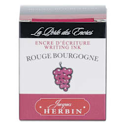Herbin La Perle des Encres The Jewel of Inks Fountain Pen Ink - Rouge Bourgogne (Burgundy Red), 30 ml, front of packaging