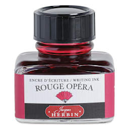 Herbin La Perle des Encres The Jewel of Inks Fountain Pen Ink - Rouge Opera (Opera Red), 30 ml