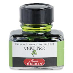 Herbin La Perle des Encres The Jewel of Inks Fountain Pen Ink - Vert Pré (Meadow Green), 30 ml