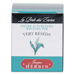 Herbin La Perle des Encres The Jewel of Inks Fountain Pen Ink - Vert Réséda (Reseda Green), 30 ml, front of packaging