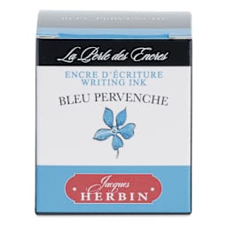 Herbin La Perle des Encres The Jewel of Inks Fountain Pen Ink - Bleu Pervenche (Periwinkle Blue), 30 ml, front of packaging