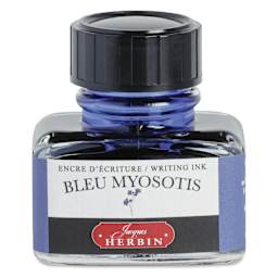 Herbin La Perle des Encres The Jewel of Inks Fountain Pen Ink - Bleu Myosotis (Forget-Me-Not Blue), 30 ml