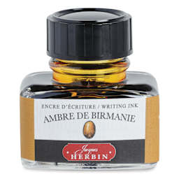 Herbin La Perle des Encres The Jewel of Inks Fountain Pen Ink - Ambre de Birmanie (Burmese Amber), 30 ml