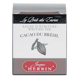 Herbin La Perle des Encres The Jewel of Inks Fountain Pen Ink - Cacao du Brésil (Brazilian Cacao), 30 ml, front of packaging