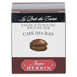 Herbin La Perle des Encres The Jewel of Inks Fountain Pen Ink - Café des Iles (Coffee Islands), 30 ml, front of packaging