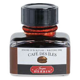 Herbin La Perle des Encres The Jewel of Inks Fountain Pen Ink - Café des Iles (Coffee Islands), 30 ml
