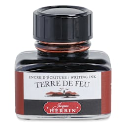 Herbin La Perle des Encres The Jewel of Inks Fountain Pen Ink - Terre de Feu (Land of Fire), 30 ml