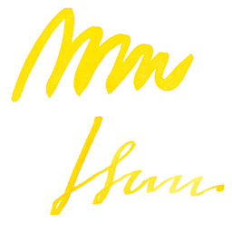 Herbin La Perle des Encres The Jewel of Inks Fountain Pen Ink - Jaune Bouton d'Or (Buttercup Yellow) swatch