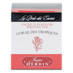 Herbin La Perle des Encres The Jewel of Inks Fountain Pen Ink - Corail des Tropiques (Tropical Coral), 30 ml