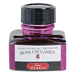 Herbin La Perle des Encres The Jewel of Inks Fountain Pen Ink - Rose Cyclamen (Cyclamen Rose), 30 ml