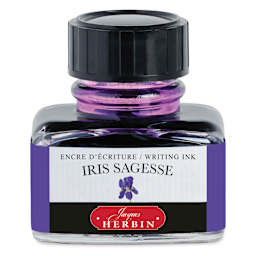 Herbin La Perle des Encres The Jewel of Inks Fountain Pen Ink - Iris Sagesse (Iris Wisdom), 30 ml