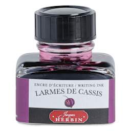 Herbin La Perle des Encres The Jewel of Inks Fountain Pen Ink - Larmes de Cassis (Blackcurrant Tears), 30 ml