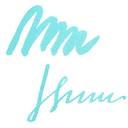 Herbin La Perle des Encres The Jewel of Inks Fountain Pen Ink - Diabolo Menthe (Mint Diabolo) swatch