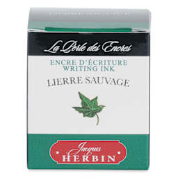 Herbin La Perle des Encres The Jewel of Inks Fountain Pen Ink - Lierre Sauvage (Wild Ivy), 30 ml, front of packaging