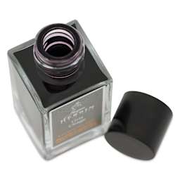 Herbin 1670 Anniversary Collection Fountain Pen Ink - Gris Orage, 15 ml  bottle with cap off