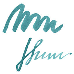Herbin Paris Collection Fountain Pen Ink - Fontaine (Teal) swatch
