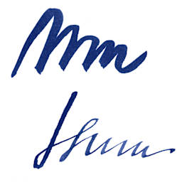 Herbin Paris Collection Fountain Pen Ink - Rue de la Verrerie (Blue) swatch