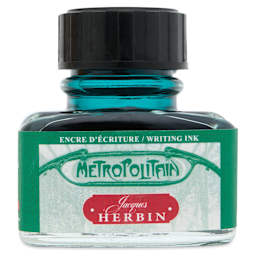 Herbin Paris Collection Fountain Pen Ink - Métropolitan (Green), 30 ml