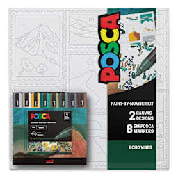 Posca Paint By Number Kit - Boho Vibes
