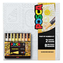 Posca Paint By Number Kit - Sunshine Mosaic