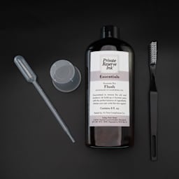 Private Reserve Ink Essentials Fountain Pen Flush Kit - 8 oz bottle with brush, pipette, and measuring cup.