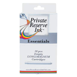 Private Reserve Ink Essentials Empty Long/Magnum Cartridges - Pkg of 50