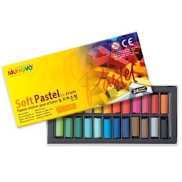 Mungyo Soft Half Pastels - Set of 24, Assorted Colors