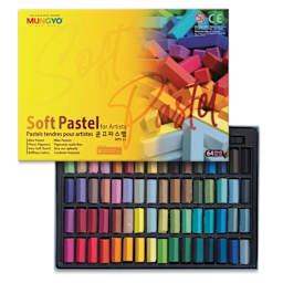 Mungyo Soft Half Pastels - Set of 64, Assorted Colors