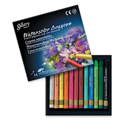 Mungyo Watercolor Crayon Set - Set of 12, Assorted Colors