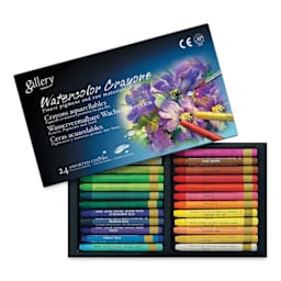 Mungyo Watercolor Crayon Set - Set of 24, Assorted Colors