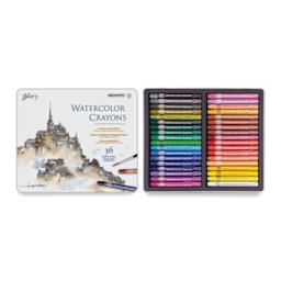 Mungyo Watercolor Crayon Set - Set of 36, Tin, Assorted Colors