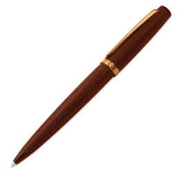 Diplomat Viper Ballpoint Pen - Brown Guilloche