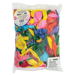 Hygloss Colorful Latex Balloons - Assorted, 11", Pkg of 144 - front of packaging