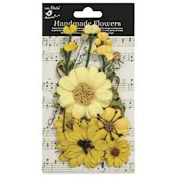 Little Birdie Heleen Paper Flowers - Sunshine, Pkg of 12